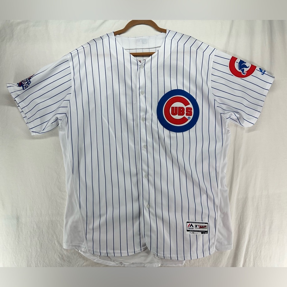 Chicago Cubs Jersey Mens 52 White Kris Bryant 2016 World Series Champs